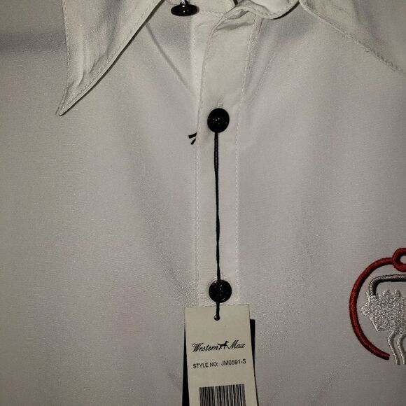 Western Max Short Sleeve Button Up Cowboy - Picture 3 of 8